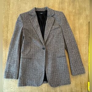 Theory Herringbone Blazer Womens